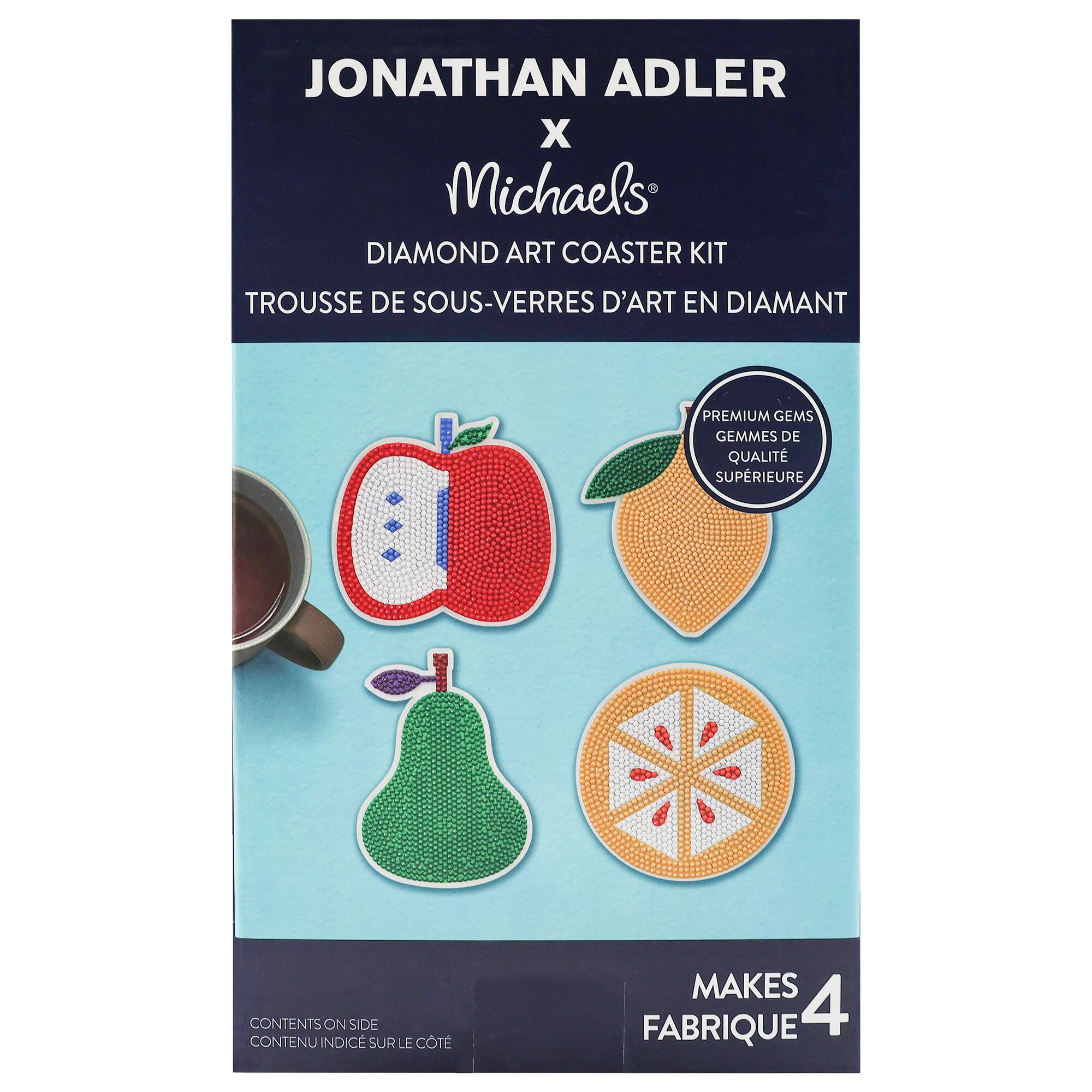 Jonathan Adler x Michaels Fruit Diamond Art Coaster Kit